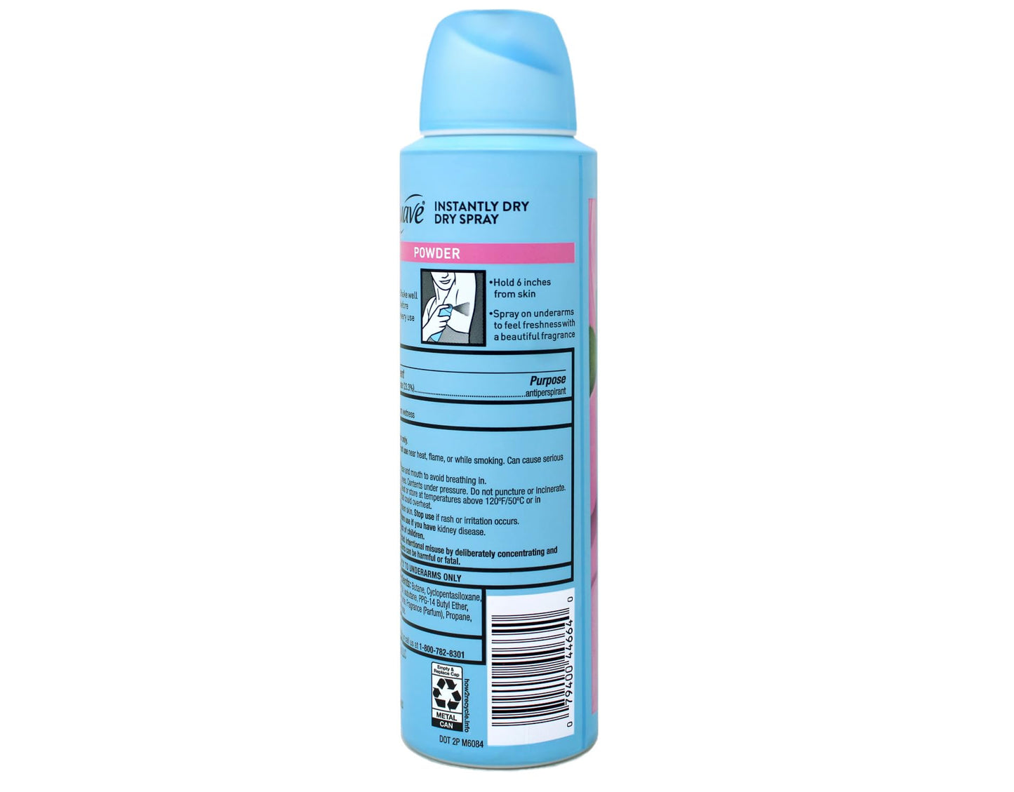 Suave, Antiperspirant Dry Spray Powder, 3.8 Ounce