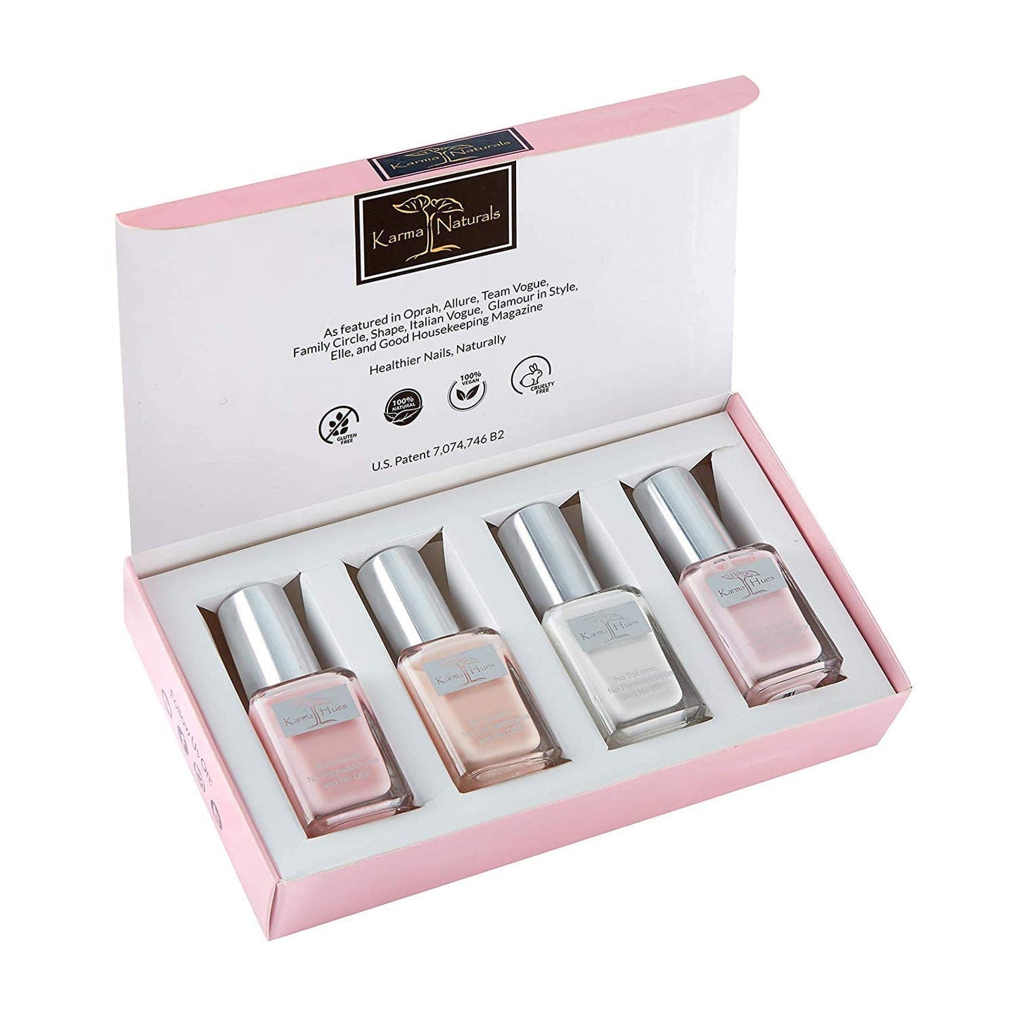 karma organic Beautiful Natural Nail Polish Set- Non-Toxic Nail Art, Vegan and Cruelty-Free Nail Paint Beauty & Personal Care karma organic