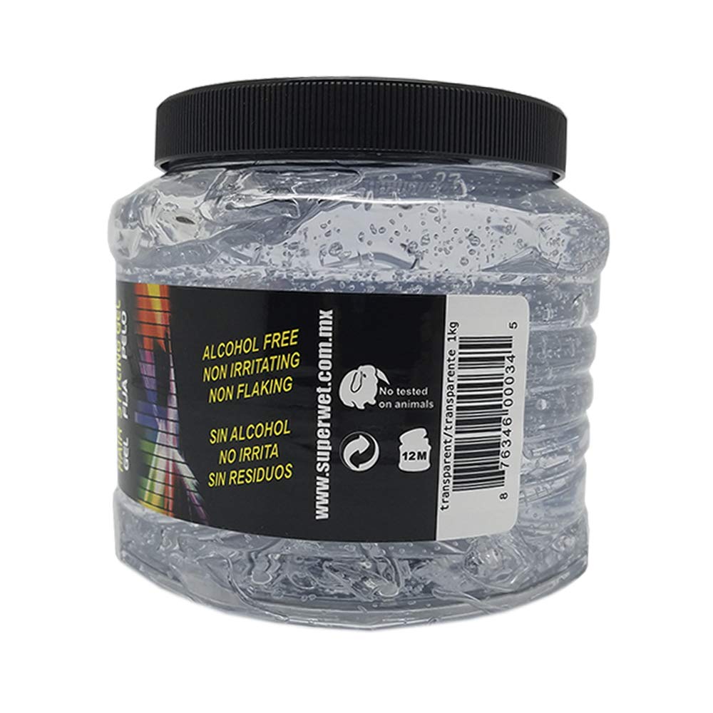 Midway Importing Clear Jumbo Super Wet Hair Styling Gel, 2.2 Pound