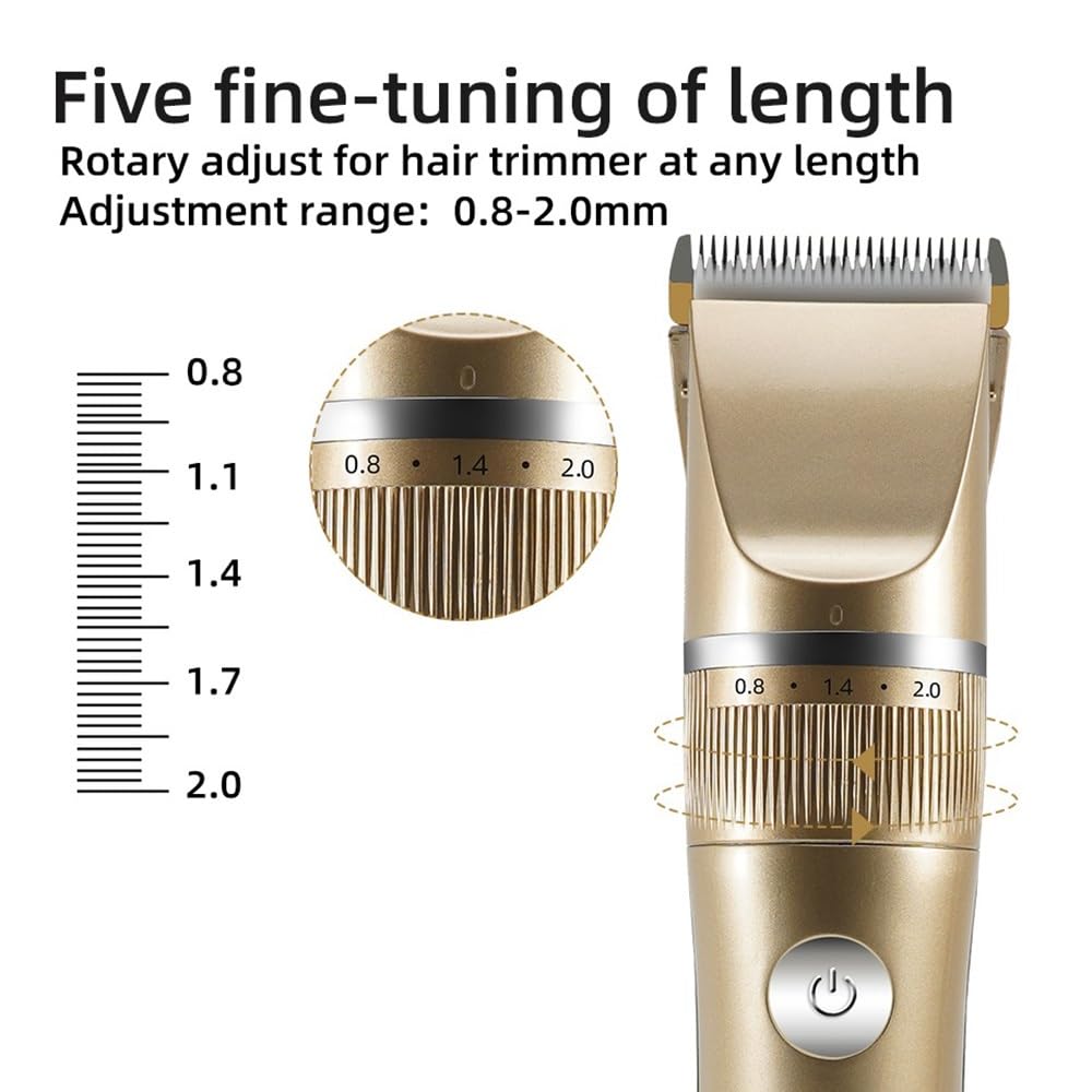 GLESVOWIO Mens Hair Clippers Electric Hair Clipper Hair Trimmer for Men Rechargeable Electric Shaver Beard Barber Hair Cutting Machine for Men Hair Beauty and Personal Care GLESVOWIO