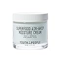 Youth To The People Superfood Air-Whip Moisture Cream Full Size - Kale + Green Tea Hyaluronic Acid Face Moisturizer, Smooths + Hydrates Up to 48HR