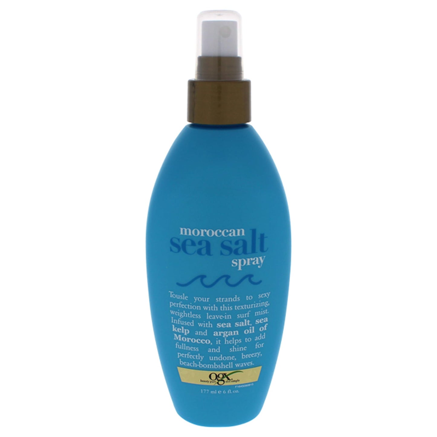 OGX Argan Oil of Morocco Hair-Texturizing Sea Salt Spray, Curl-Defining Leave-In Hair Styling Mist for Tousled Beach Waves and Textured Hold