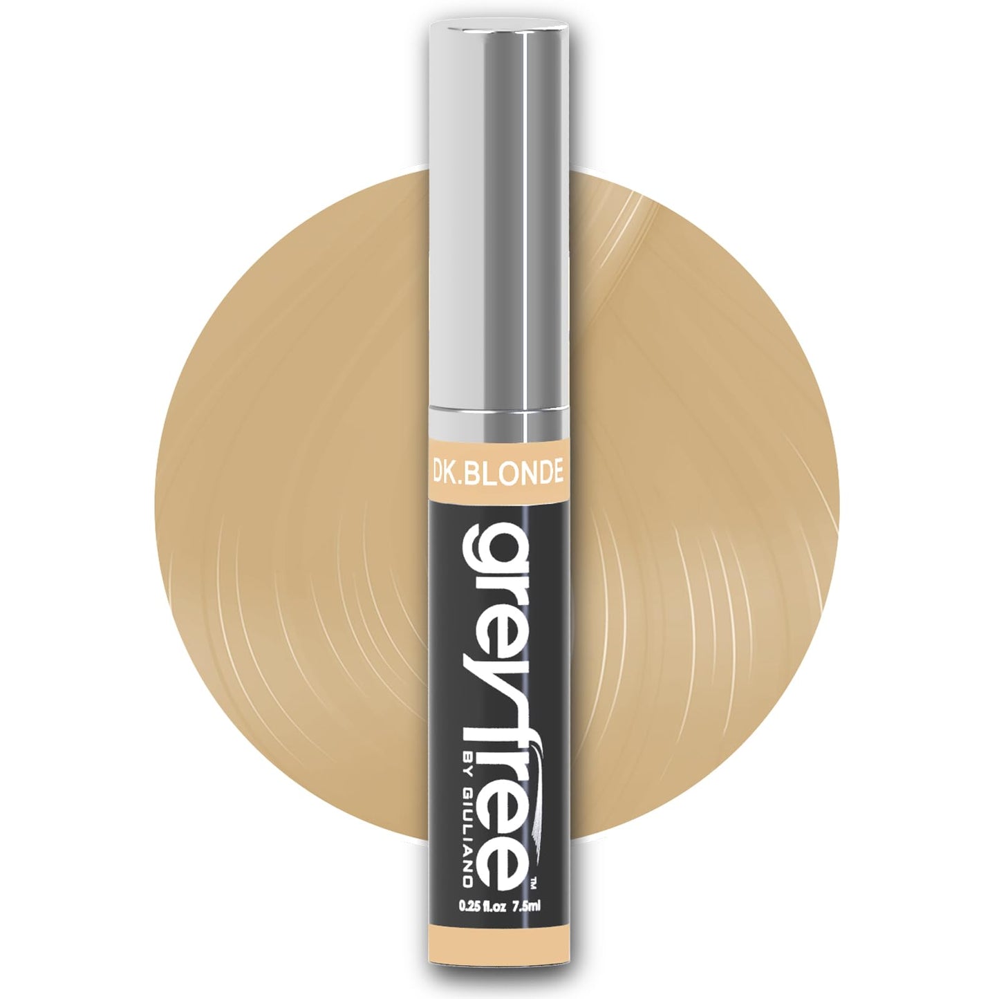 Greyfree Hair Mascara Root Touch-Up for Gray Hair | Precision Hairline Concealer for Brows & Beard (DARK BLONDE)