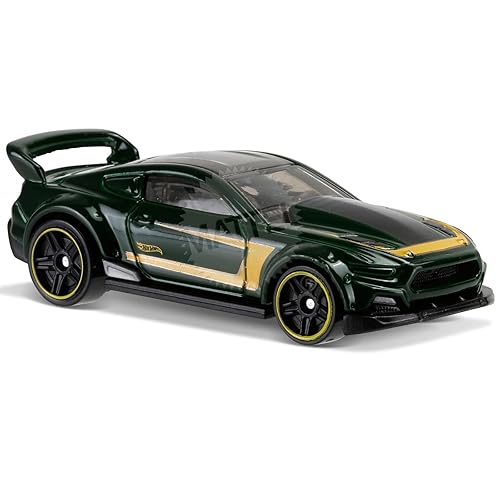 Hot Wheels 2016 Then and Now Custom '15 Ford Mustang 110/250, Green