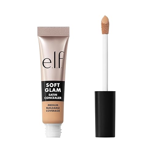 e.l.f. Soft Glam Satin Concealer, Medium Coverage For Blemishes & Under-Eye, Crease-Resistant, Long Lasting, Vegan & Cruelty-Free, 23 Light Cool