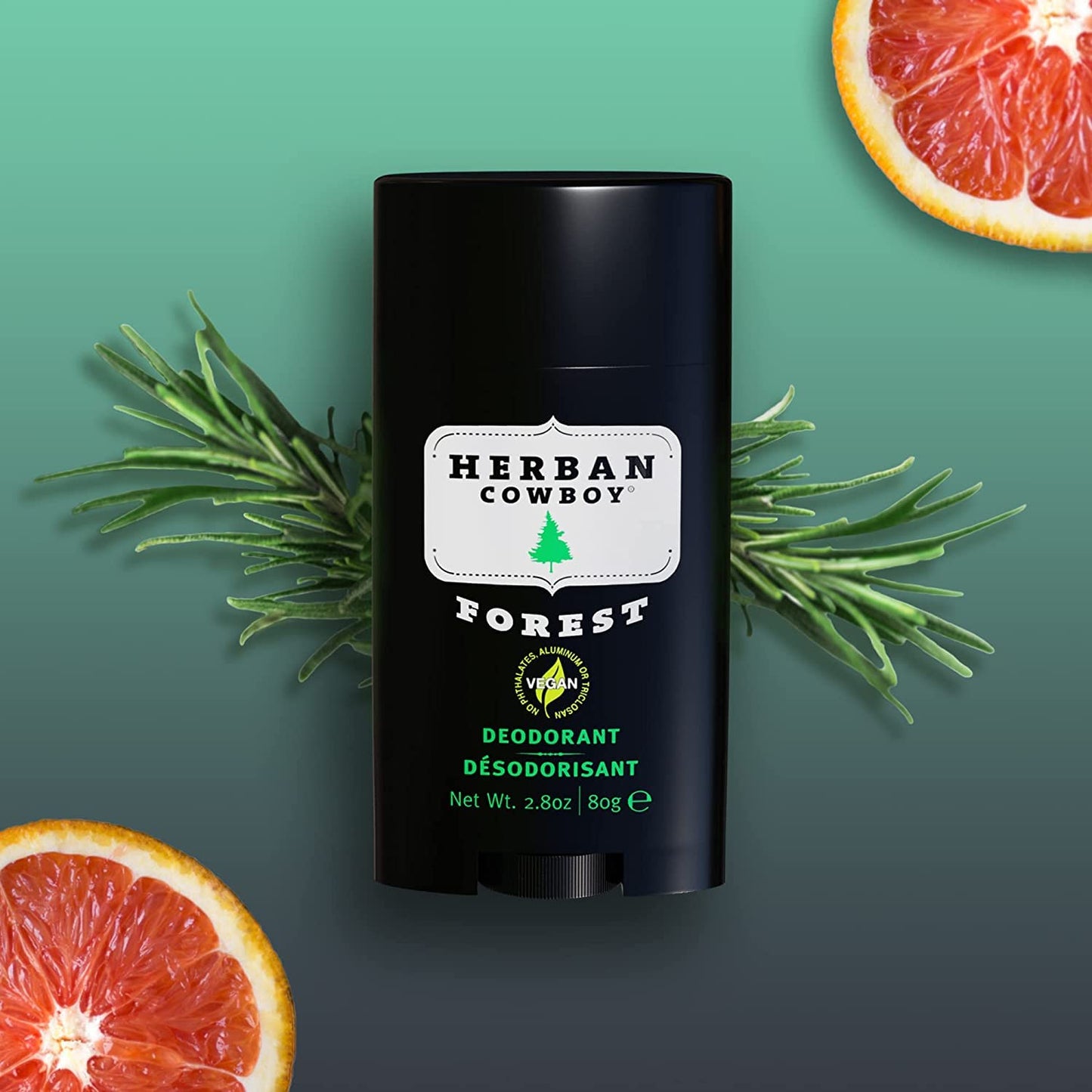 Herban Cowboy Forest Deodorant Maximum Protection 2.8 Ounce, 3 Pack Beauty and Personal Care Herban Cowboy