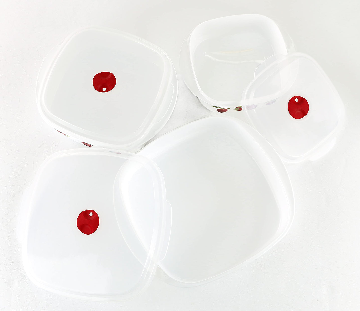 Reston Lloyd Nesting Microwave Containers, Set of 3, Adjustable Steam Vents, Airtight, Meal Prep, BPA-Free Plastic- Freezer & Dishwasher Safe…