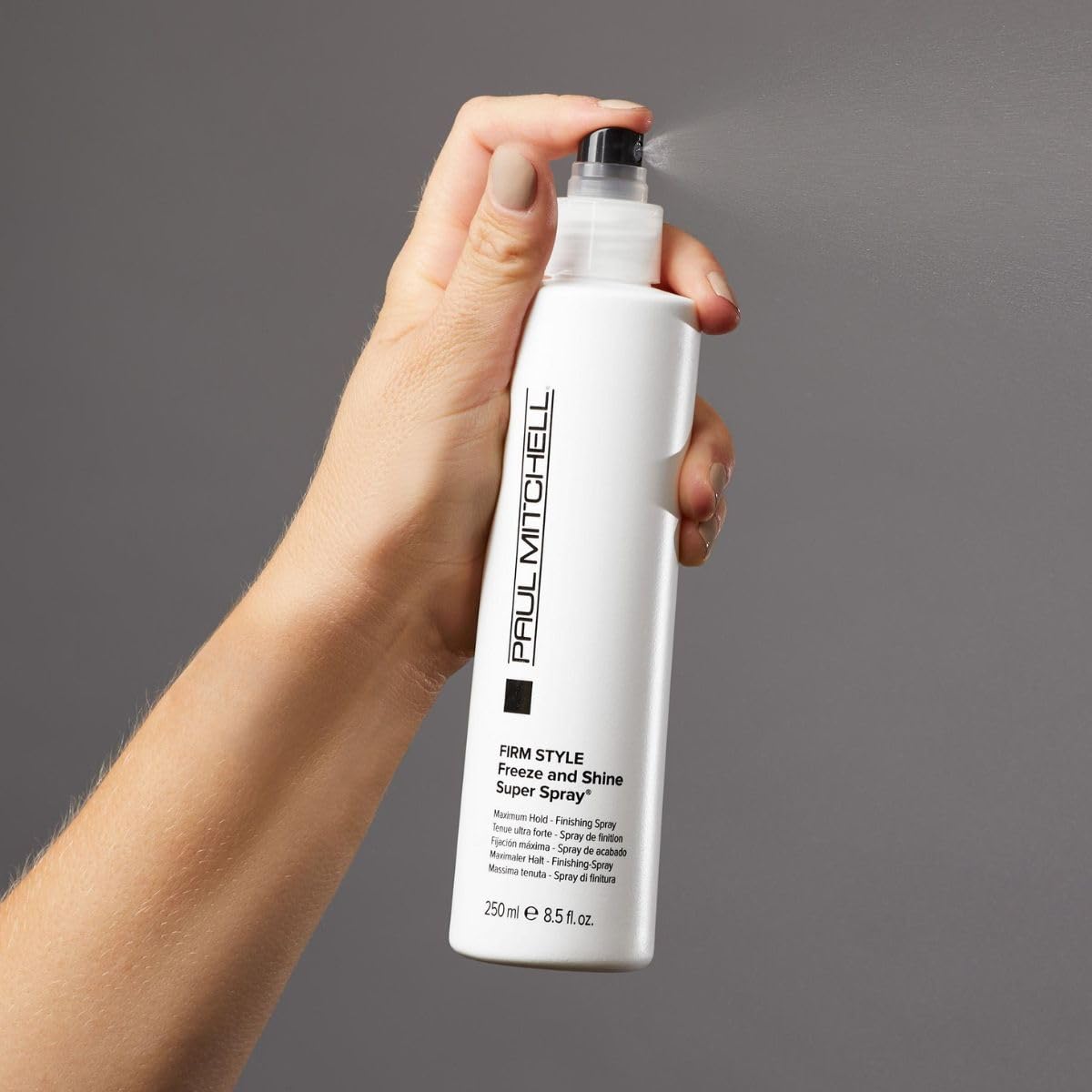 Paul Mitchell Freeze and Shine Super Hairspray, Maximum Hold, Shiny Finish Hairspray, For Coarse Hair, 16.9 fl. oz