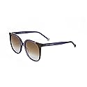 Carolina Herrera Brown Shaded Violet Square Ladies Sunglasses CH 0062/S 0E53/QR 57