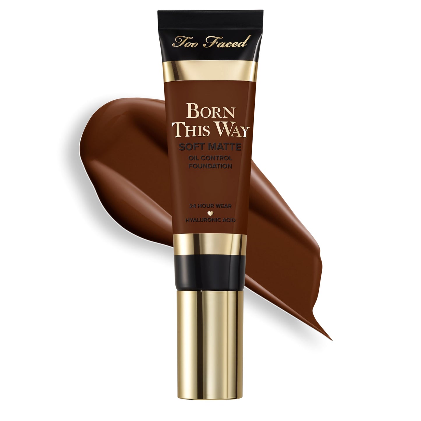 Too Faced Born This Way Soft Matte Foundation | Hydrating, Blurring, Waterproof, All-Day Oil Control Foundation that Helps Smooth Skin’s Appearance, 1 Fl Oz, Truffle