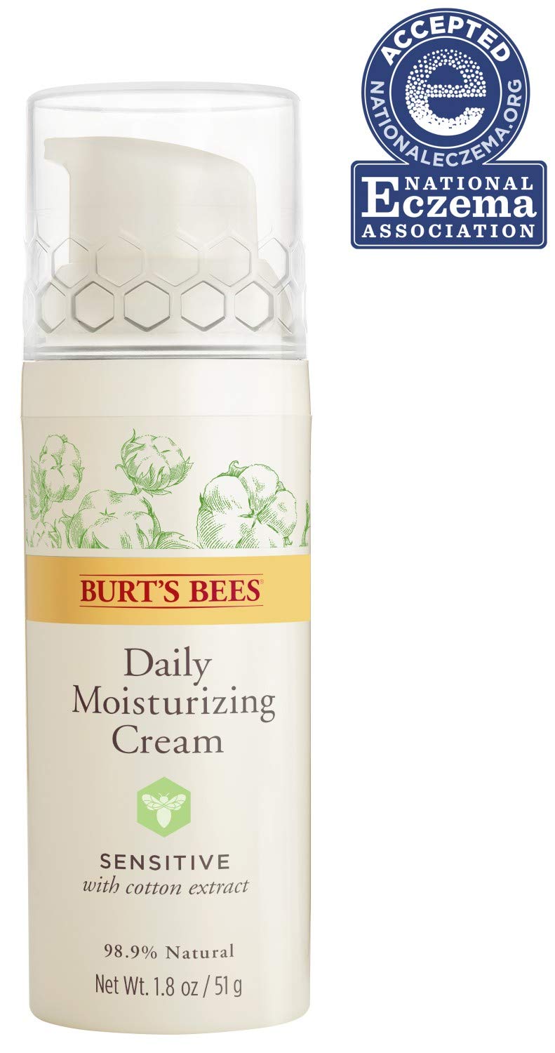 Burts Bees, Cream Moisturizing Sensitive, 1.8 Ounce