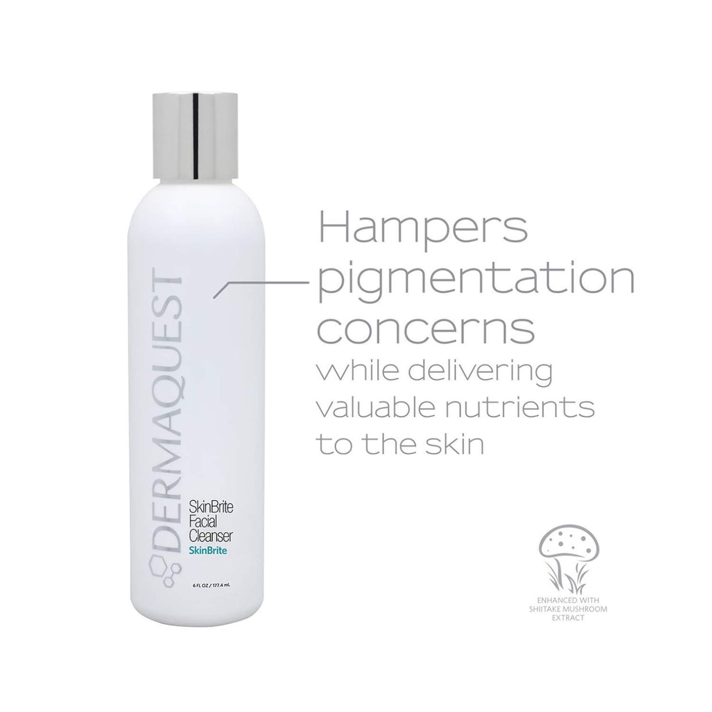 DermaQuest SkinBrite Facial Cleanser - Hydrating & Brightening Skin Cleanser - Balance Uneven Skin Tone and Hyperpigmentation (6 oz.)