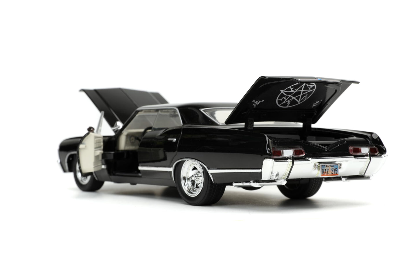Supernatural 1:24 1967 Chevy Impala Die-cast Car w/Dean Winchester Die-cast Figure, Toys for Kids and Adults