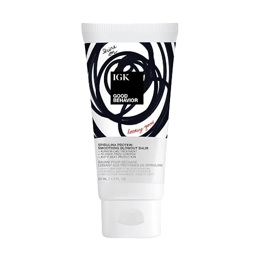 IGK GOOD BEHAVIOR Spirulina Protein Anti-Frizz Smoothing Blowout Balm Travel