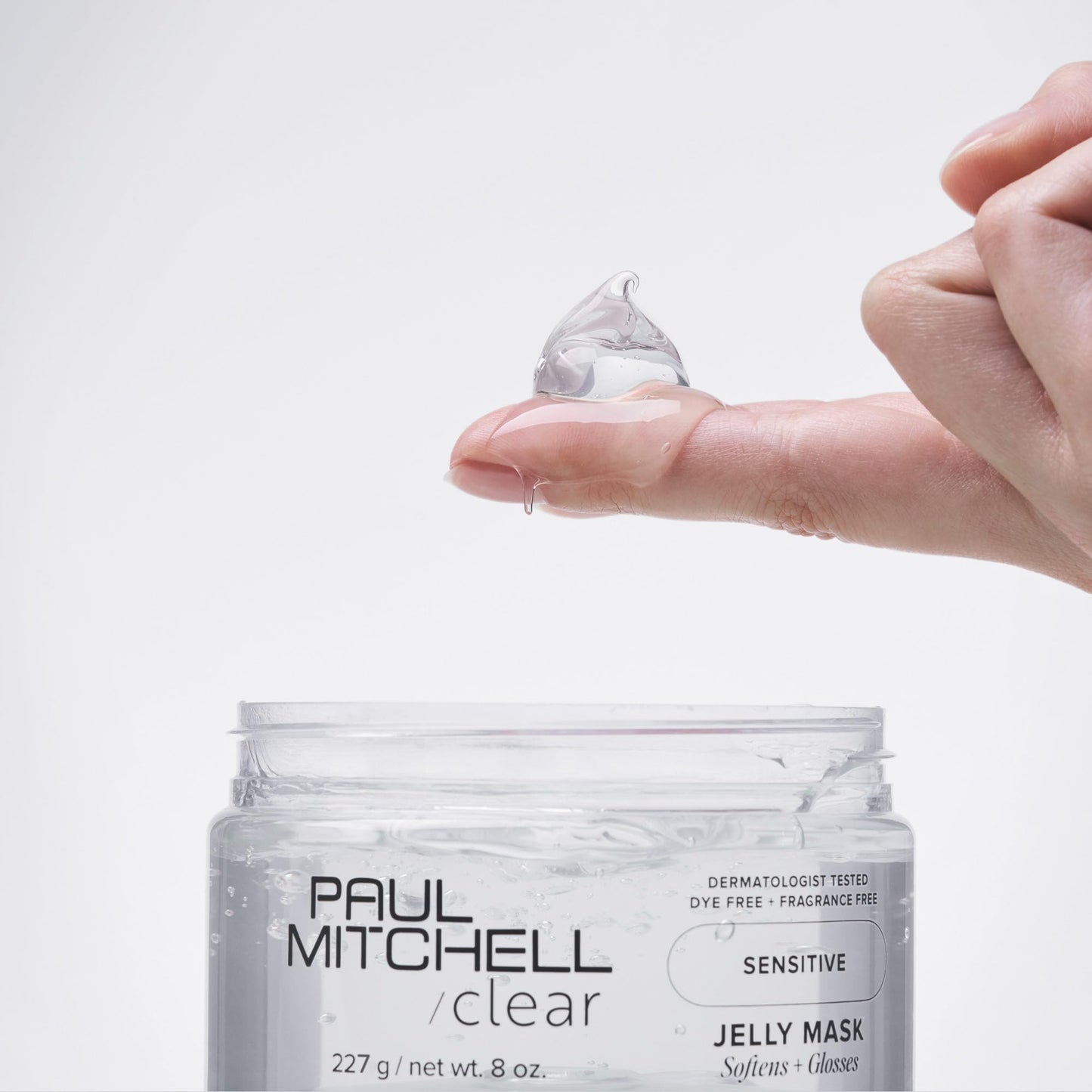 Paul Mitchell Clear Jelly Mask, Fragrance Free Hair Mask, For Sensitive Scalp + Skin, 2 oz