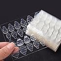 1200 Pcs 50 Sheets Double Side Glue Nail Sticker for Press on Nail Sticky Tabs,Waterproof Breathable False Nail Tips Jelly Adhesive Tabs Nail Glue