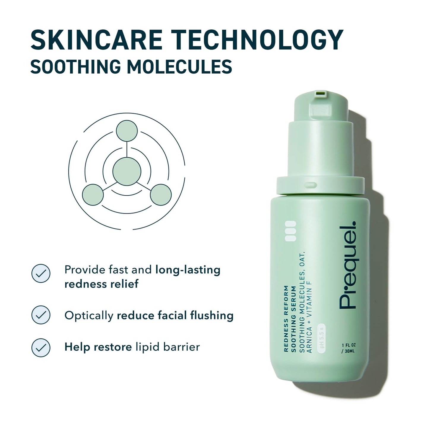 Prequel Skin Redness Reform, Calming Serum for Face. Advanced Clinical Optical Corrector for Redness and Discomfort. Soothing Face Serum with Oat Beauty and Personal Care Prequel