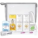 Convenience Kits International Women's 10-Piece Deluxe Kit with Travel Size TSA Compliant Essentials, Featuring: Pantene Hair Products in Reusable