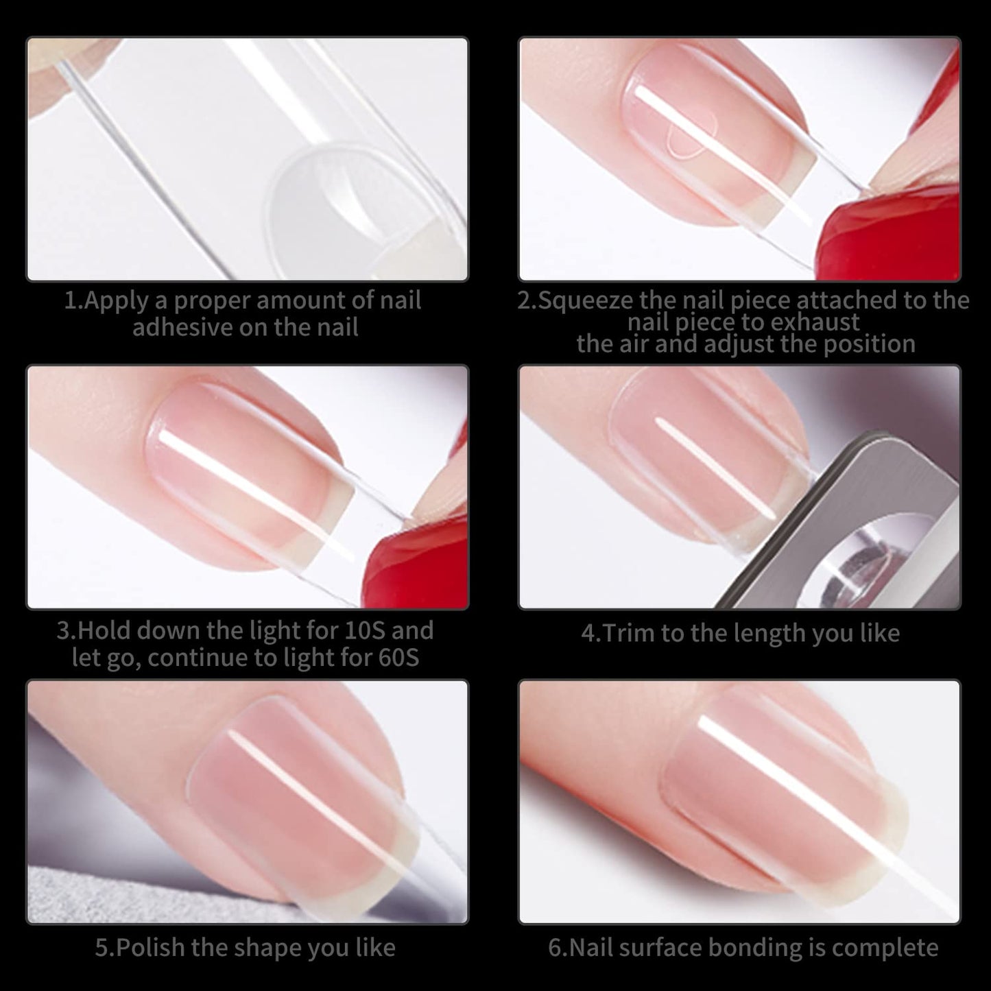 No C Curve Square Nail Tips XXL?Acrylic Nail Tips Square,SITELENABY 500 pcs Clear Fake Nails for Nail Salons,Nail Tech Must Have