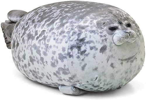 MerryXD Chubby Blob Seal Pillow,Stuffed Cotton Plush Animal Toy Cute Ocean Small(11.8 in)