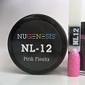 NuGenesis Nail Dipping Powder Color 1.5oz/43grams Jar - (NL12 Pink Fiesta) Beauty & Personal Care Nugenesis