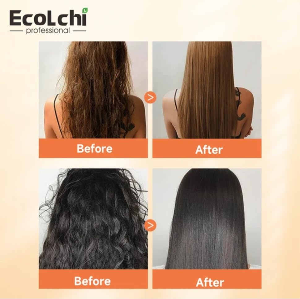 Ecolchi Biotin Oplex Hair Care Set with Shampoo, Conditioner, Hair Mask - Amino Acids Plus Keratin Treatment - Repair Heat Damage, Frizz