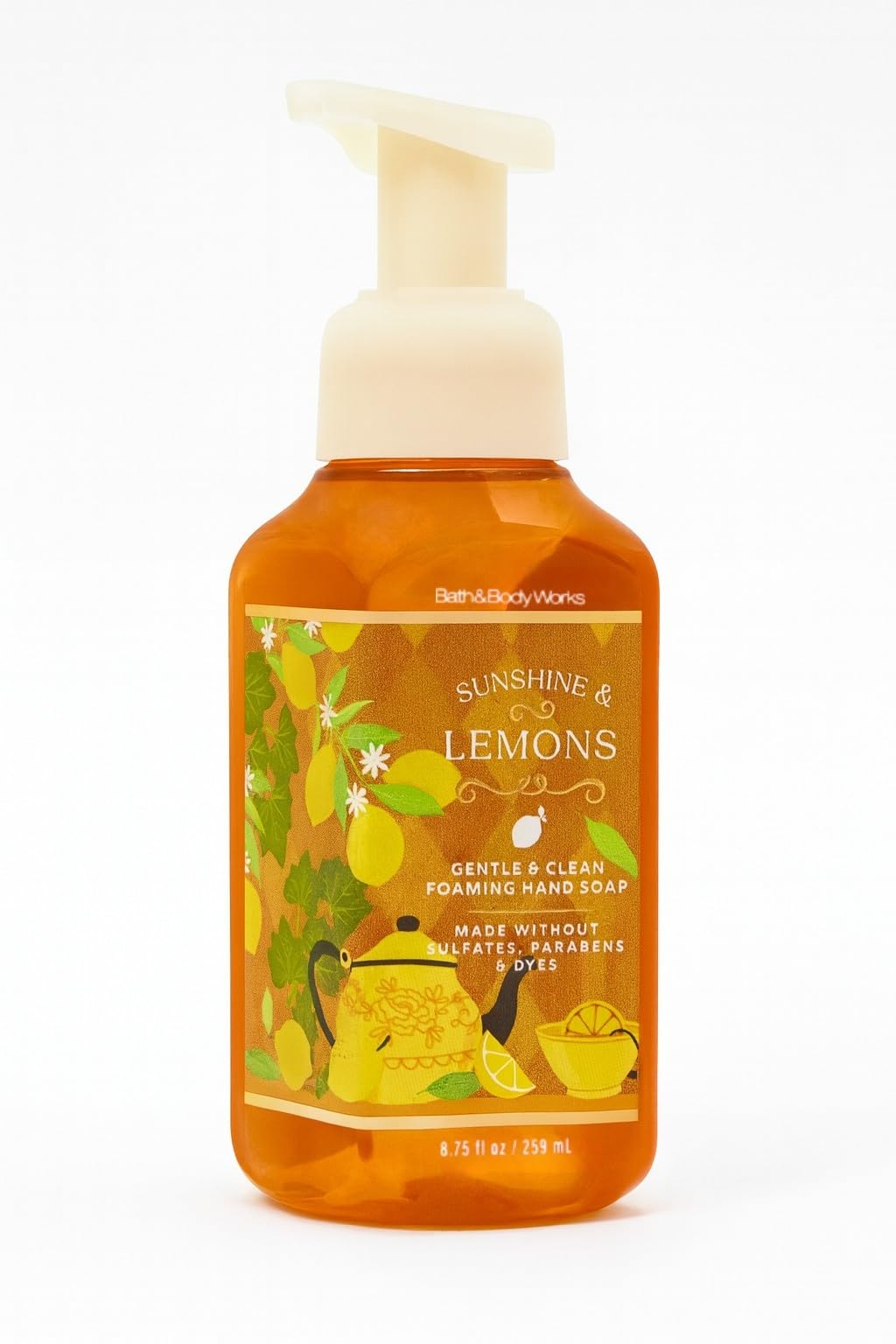 Bath and Body Works Sunshine & Lemons Gentle & Clean Foaming Hand Soap 8.75 fl oz, Yuzu, Grapefruit & Sun Rays