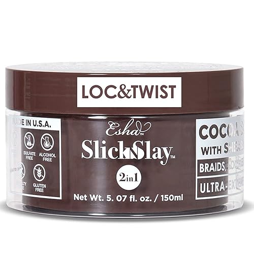 Esha Slick N Slay Braiding Gel - 3-in-1 Braid and Edge - Ultra Extreme Hold for Hair - Hydrating & Conditioning Shining - Fast Dry Locking Gel