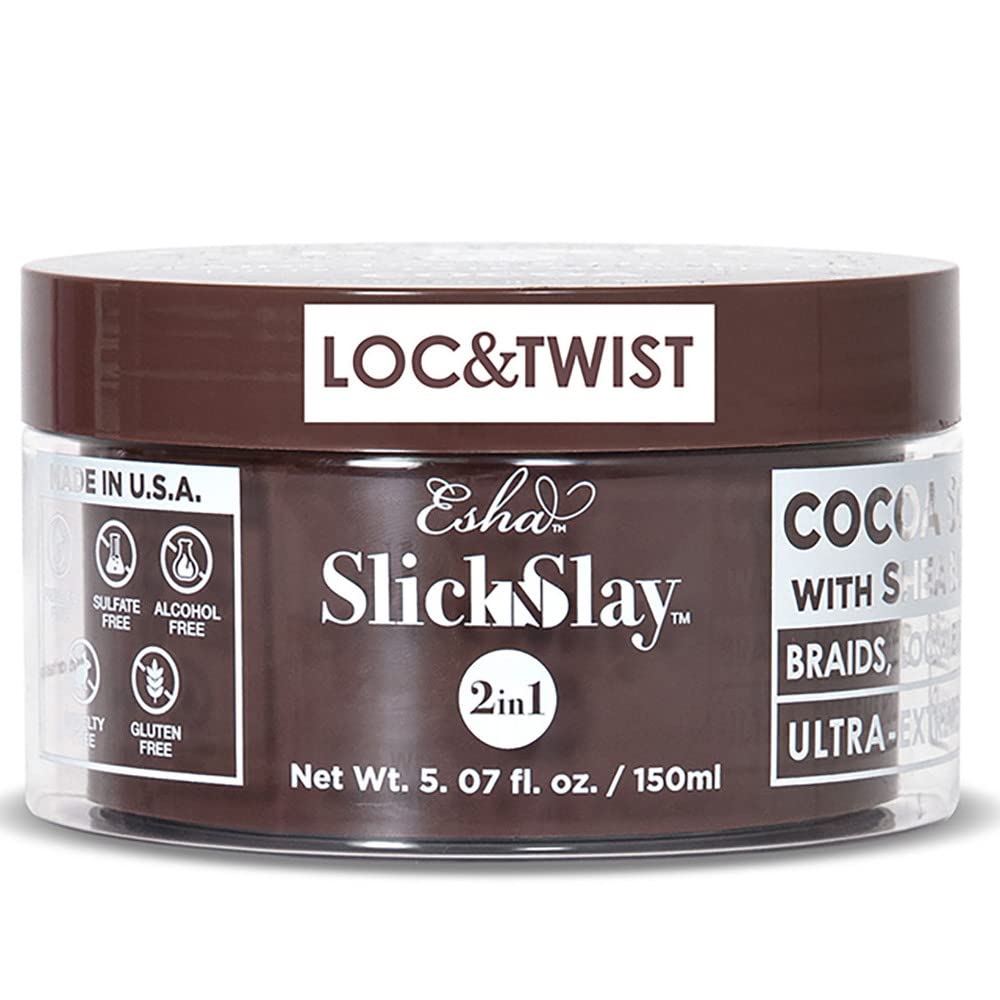 Esha Slick N Slay Braiding Gel - 3-in-1 Braid and Edge - Ultra Extreme Hold for Hair - Hydrating & Conditioning Shining - Fast Dry Locking Gel
