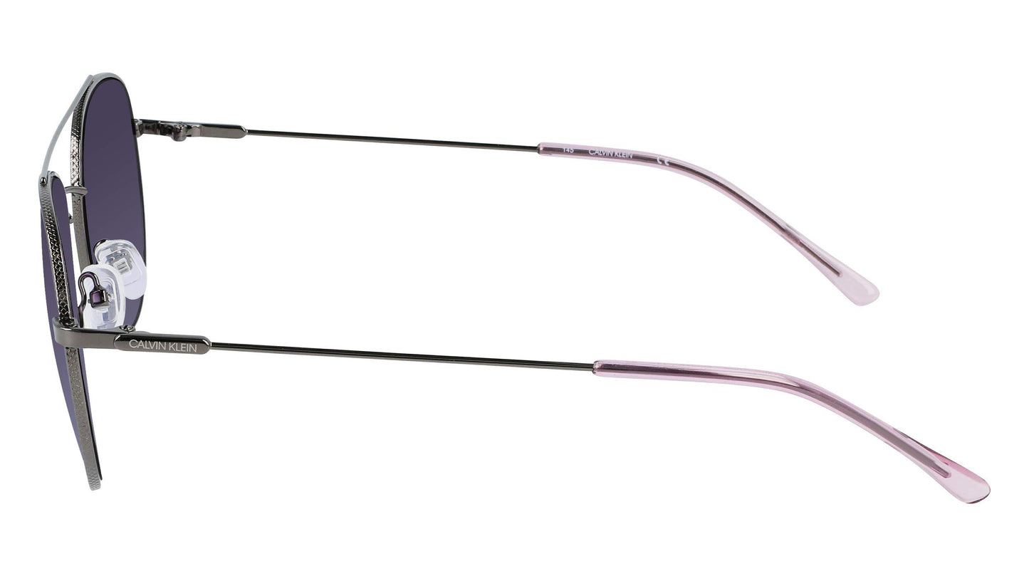 Calvin Klein Sunglasses CK20120S (008 Gunmetal with Purple Gradient Lenses) One Size