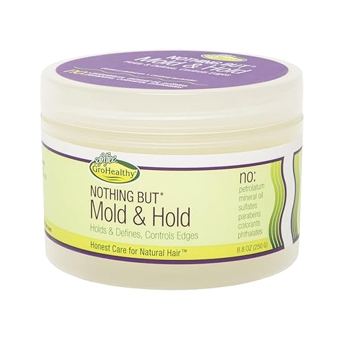 NOTHING BUT Mold & Hold - Gentle Non-Irritating Sulfate-Free Wax-Free Hold and Definition for All Types of Curly, Healthy, Natural Hair, 8.8 oz (Pack