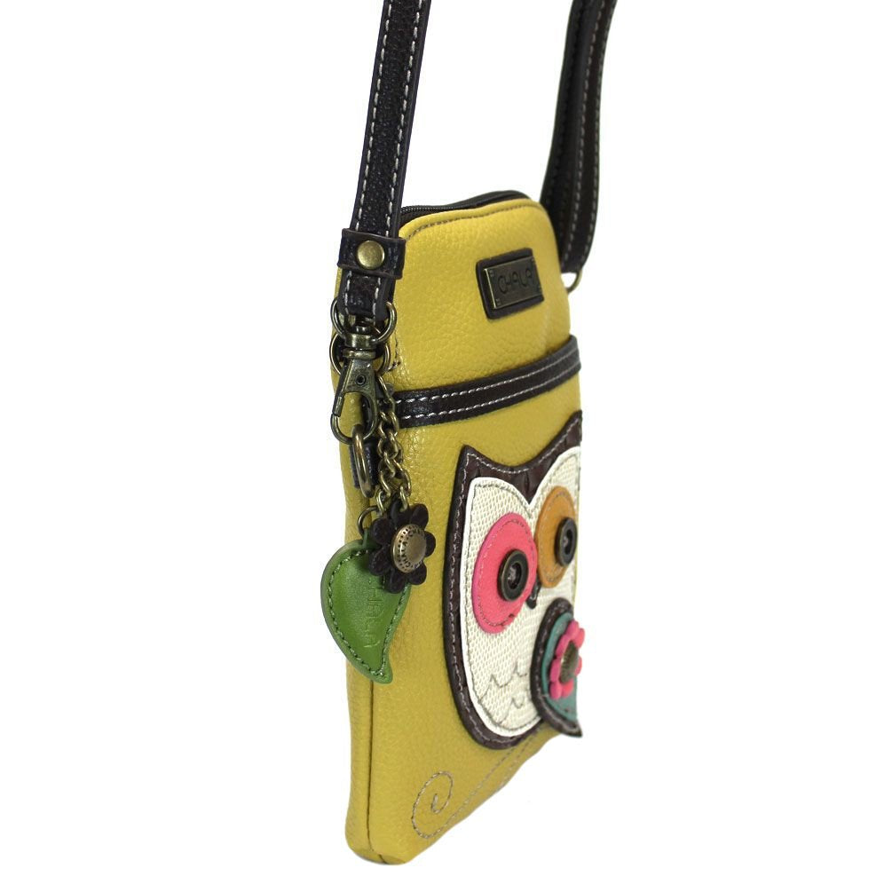 Chala Owl Cellphone Crossbody Handbag - Convertible Strap