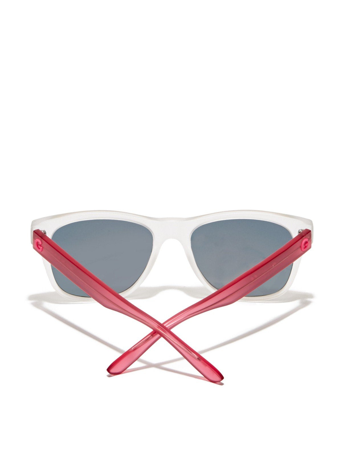 GUESS GG1127 Matte Crystal/Pink Mirror Lens One Size