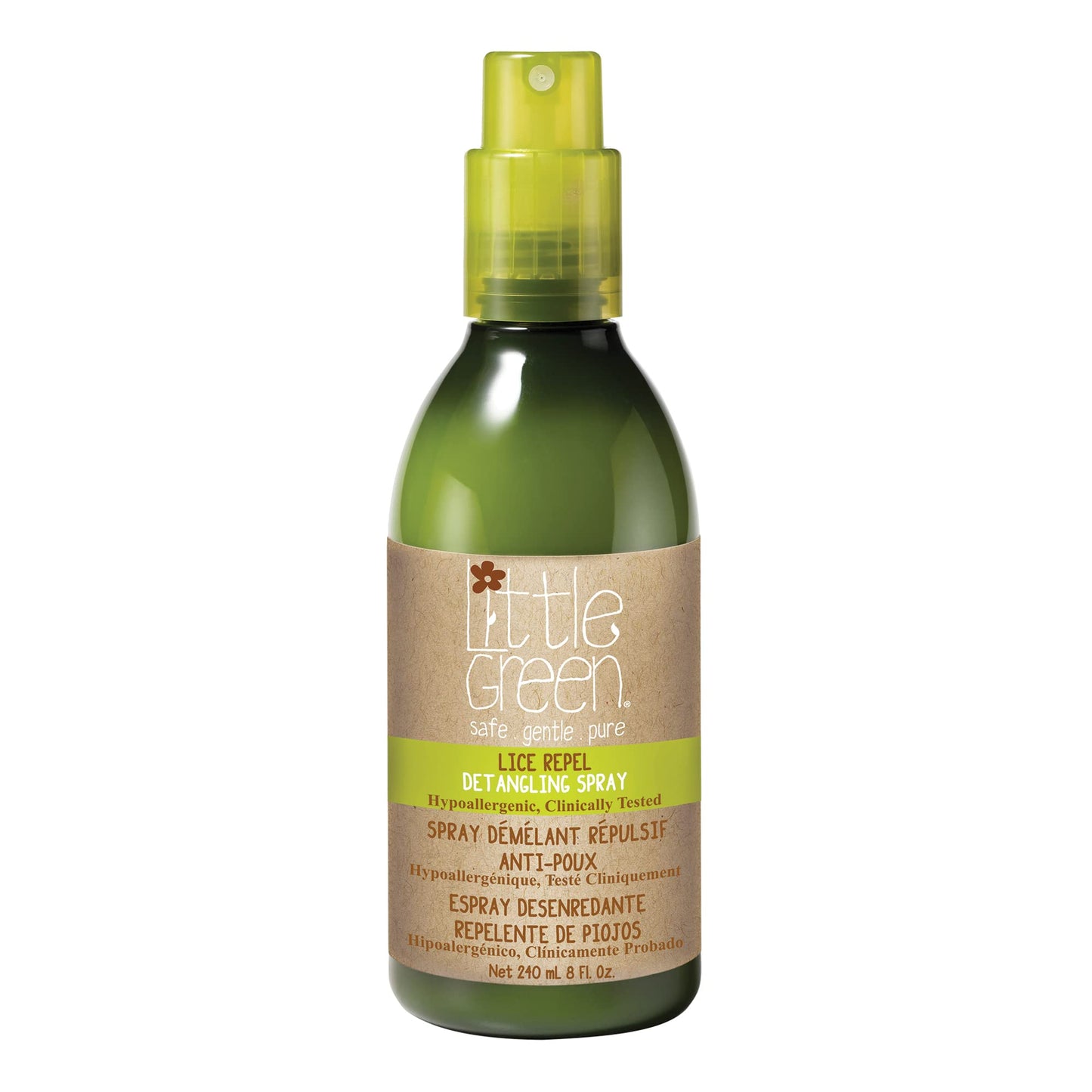Little Green Kids Lice Repel System, Includes Lice Shampoo for Kids, Spray Hair Detangler, Styling Hair Gel, Contains Tea Tree Oil