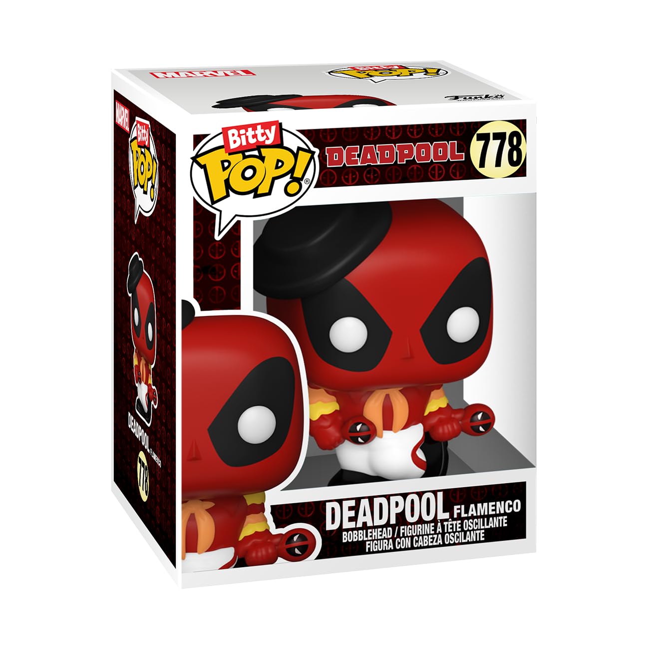 Funko Bitty POP! Deadpool - Bathtime, 4-Pack and A Surprise Mystery Mini Figure - 0.9 Inch (2.2 Cm) Collectable - Stackable Display Shelf Included…