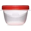 Rubbermaid TakeAlongs Twist & Seal, Twist Top Food Storage Containers, 2 Cup, 3 Pack