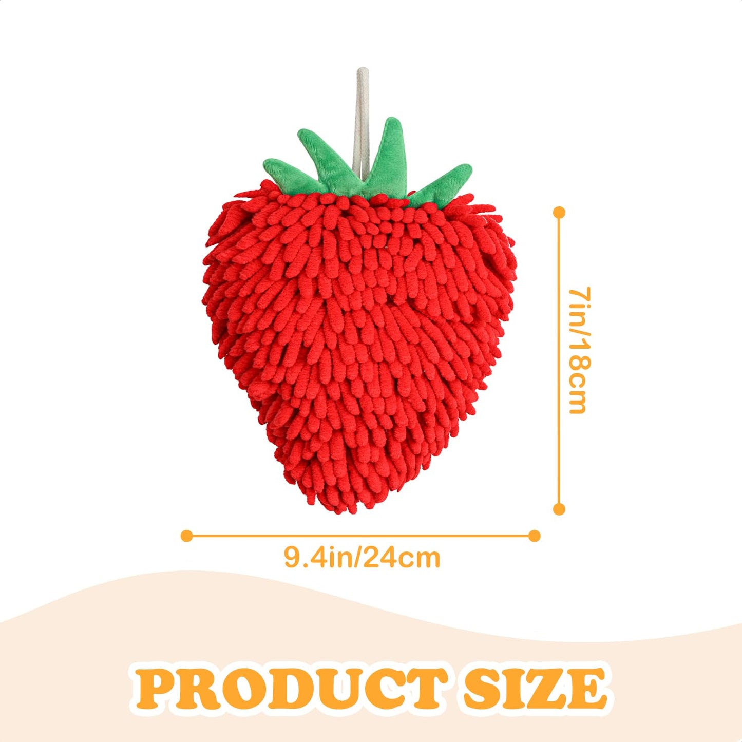 Tyrafry Chenille Bathroom Towels, Cute Hand Towels, Super Soft Water Absorbent Decorative Hand Towels with Hanging Loop Machine Washable Kitchen…