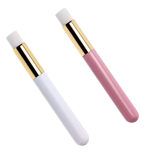 Ruwado 2 Pcs Eyelash Cleaning Brushes Extension Makeup Deep Cleaning Cosmetic Peel Off Blackhead Removal Tool for Nose Eyelash Extensions Lash Shampoo