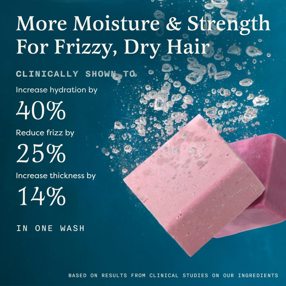 The Earthling Co. Moisturizing Peptide Shampoo & Conditioner Bar Set For Hair Growth, Strength, Repair & Split Ends - Sulfate & Paraben Free