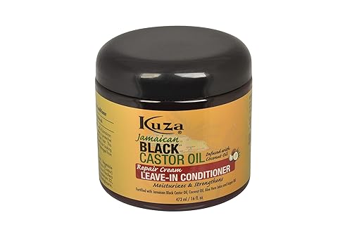 Kuza Jamaican Black Castor Oil Leave-In-Conditioner 16Oz. (Pack Of 2)