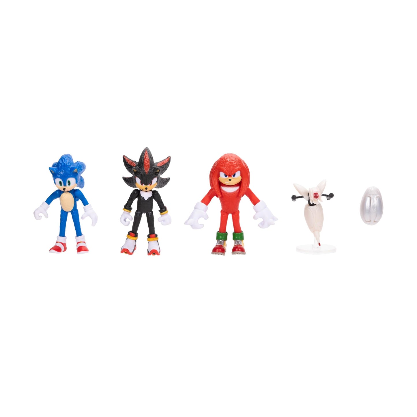 Sonic 3 Movie Action Figures – 2.5" Collector Multi-Pack with Sonic, Knuckles, Shadow, Buzz Bomber & Drone, Official Licensed Toys