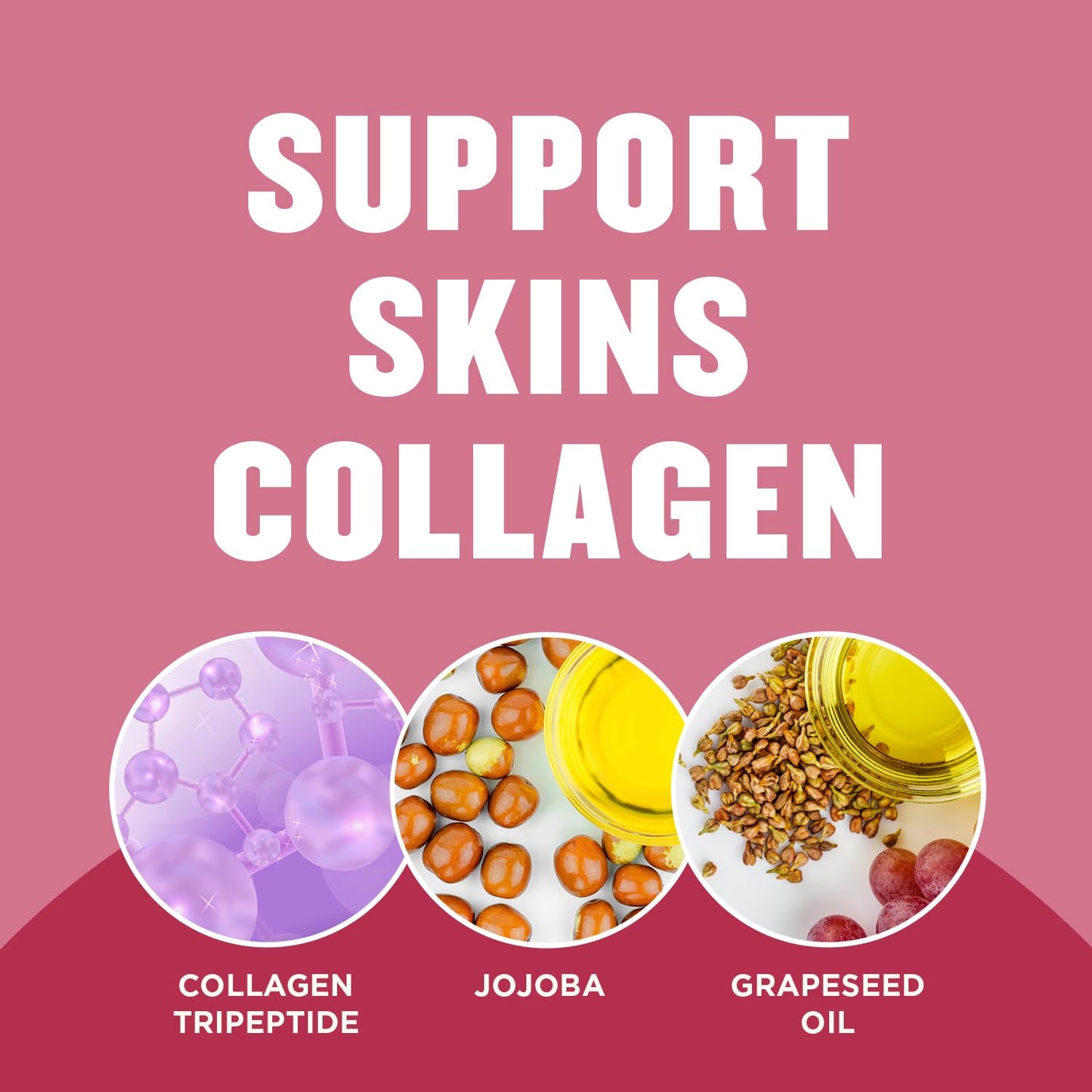Gold Bond Plumping Collagen Body & Face Serum Lotion, Lightweight Hydrating Moisturizer with Collagen Peptide Complex, Jojoba and Grapeseed Oils