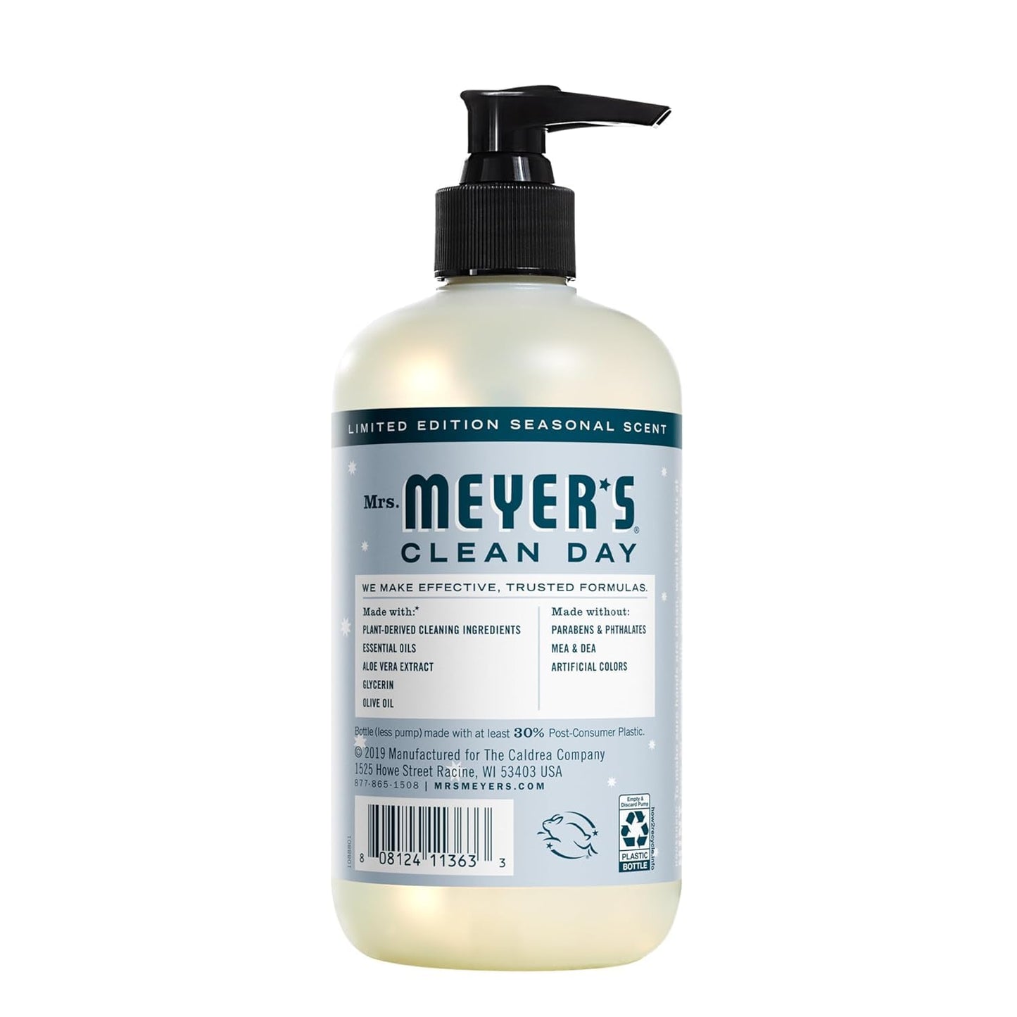 MRS. MEYER'S CLEAN DAY Hand Soap, Made with Essential Oils, Snowdrop, 12.5 fl. Oz (Pack of 3) Beauty and Personal Care Mrs. MEYER'S
