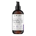 BARE BOTANICS 8 oz Moisturizing Lavender Tea Tree Body Oil - 100% Pure & Natural for Skin & Nails - Perfect for Moisturization - Vegan, Cruelty Free