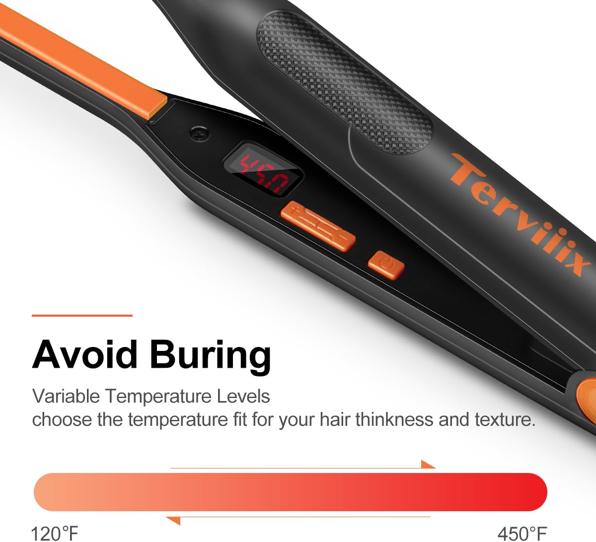 Terviiix Small Flat Iron for Short Hair, 3/10 Inch Beauty and Personal Care Terviiix