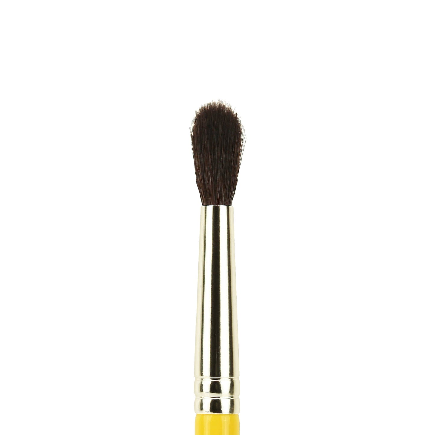 Bdellium Tools Professional Makeup Brush - Travel 785 Tapered Blending - Short Wooden Handle for Convenient Travel, For Applying Shadow (Yellow, 1pc)