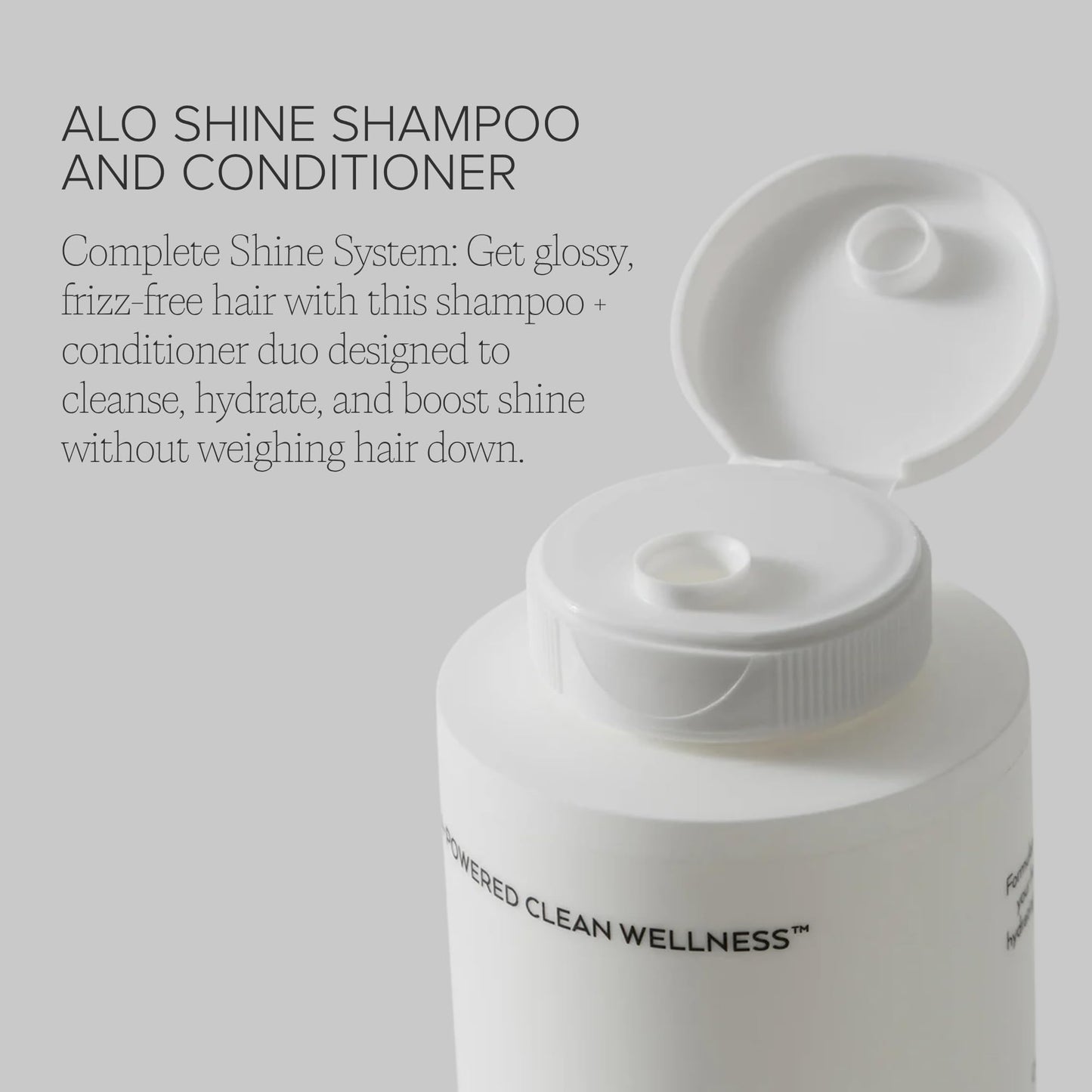 ALO Shine Shampoo & Conditioner Set | Smooths, Fights Frizz & Adds Bounce | Sulfate-Free, Botanical Oils for Weightless Hydration | All Hair Types |