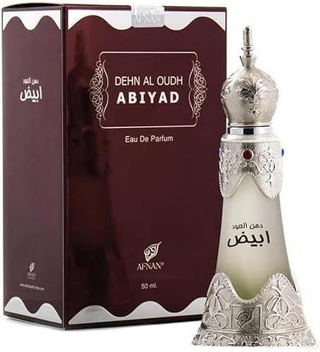 Afnan Dehn Al Oud Abiyad Concentrated Perfume Oil, 0.67 Ounce