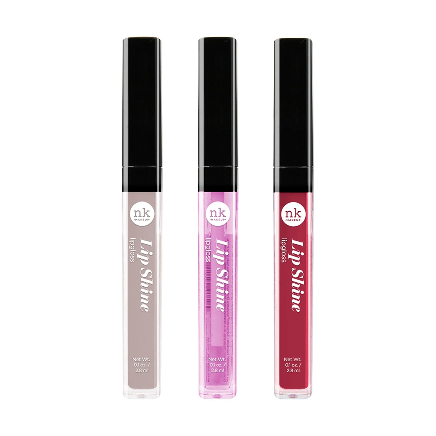 NICKA K NEW YORK Lipshine, Cosmetics, vibrant colors, bright colors, shining lips, lip shine, long lasting (AMZ289)