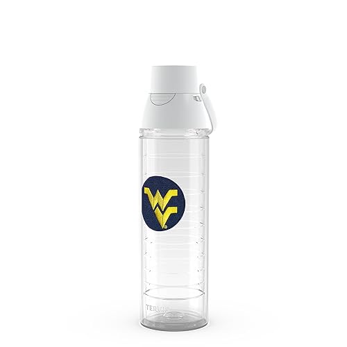 Tervis Venture Lite West Virginia Mountaineers - Primary Logo Made in USA Double Walled Insulated Tumbler Travel Cup Keeps Drinks Cold & Hot, 24oz
